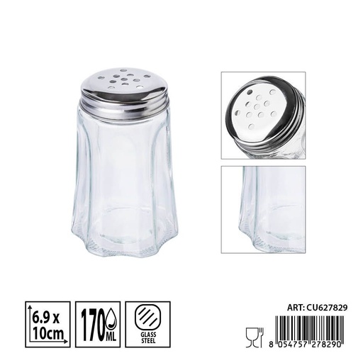 [0236236] Salero de cristal 170ml - Utensilios de cocina para condimentos
