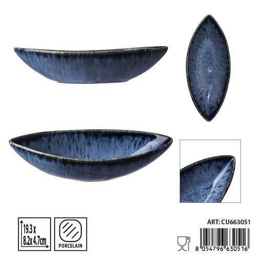 [0239862] Salsadera aperitivo azul 19.3x8.2x4.7cm - Utensilios de mesa
