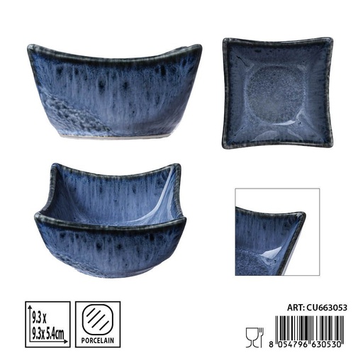 [0239864] Salsita aperitivo azul 9.3x9.3x5.4 cm - Utensilios de mesa