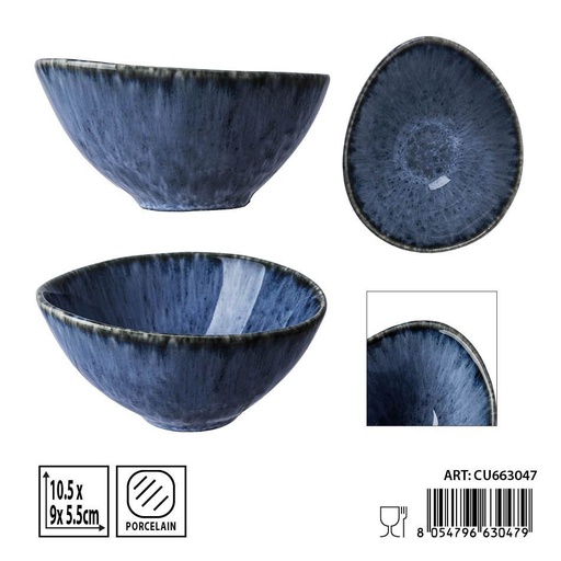[0239858] Salsadera aperitivo azul 10.5x9x5.5cm - Utensilios de mesa