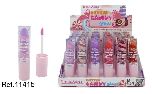 [8435433230991] Brillo labial Lip Gloss Butter Candy 24 unidades - Cosméticos y cuidado de labios