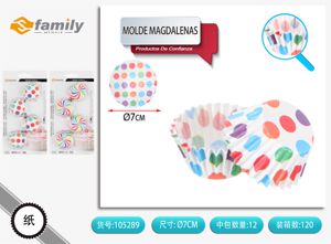 [105289] Molde de magdalenas 7 cm en papel 80 unidades - Productos de cocina y repostería