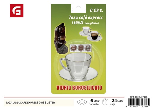 [140515184] Taza luna de café exprés 80 ml - Taza para café