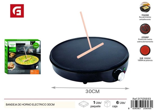 [317125693] Bandeja de horno eléctrico 1000W 30cm - Utensilios de cocina y bandejas