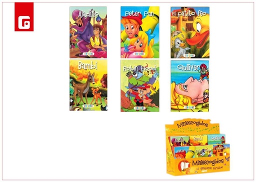 [202471642] Mini libro de cuentos seleccionados amarillo - Libros ilustrados y cuentos