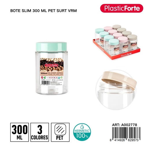 [A002778] Envase de plástico 300 ml - Utensilios y productos de cocina