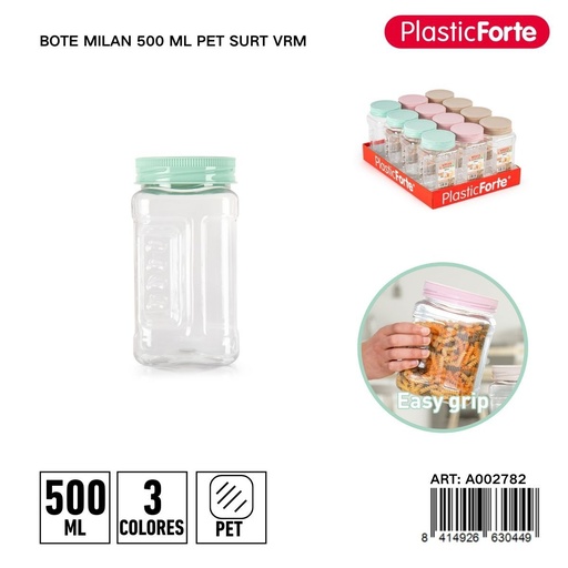 [A002782] Envase de plástico 500 ml - Utensilios y productos de cocina