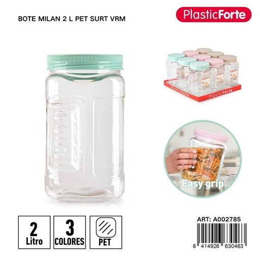 [A002785] Envase de plástico 2 L - Utensilios y productos de cocina