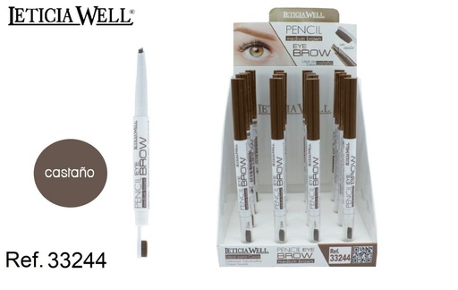 [8435433212881] Lápiz de cejas con cepillo Castaña 16/U - Herramientas para cejas y maquillaje