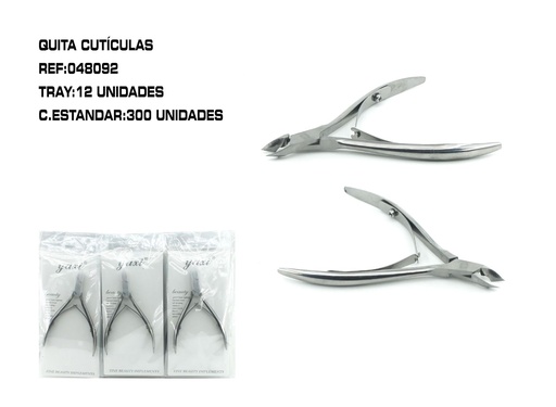 [048092] Cortaúñas de acero 12/U - Productos para manicura