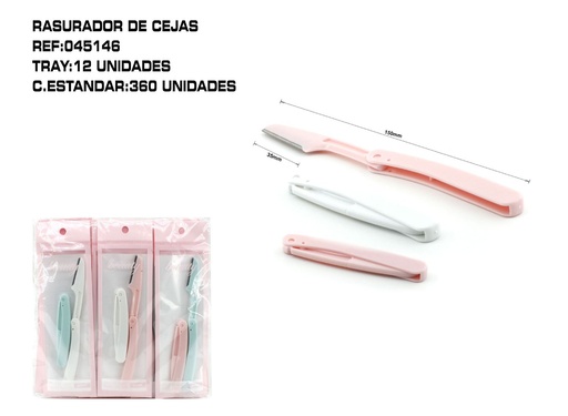 [045146] Rasurador de cejas 2U - Herramientas de depilación y cuidado personal