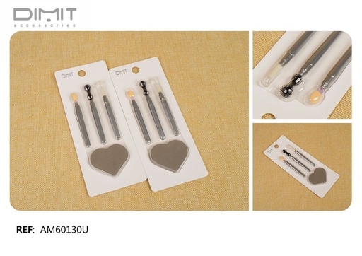 [8435693880103] Juego de accesorios de maquillaje 12/U AM60130U - Utensilios de belleza