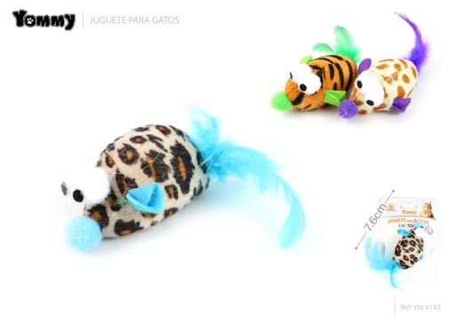 [YM6183] Ratón para gatos con grandes ojos (menta) 7.6 cm - Juguete para gatos
