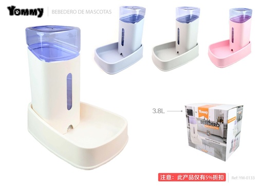 [YM0133] Dispensador de agua para mascotas 3.8L YM0133 - Accesorios para mascotas