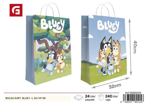 [162805515] Bolsa surtida Bluey L 32+14*40cm - Materiales para regalo