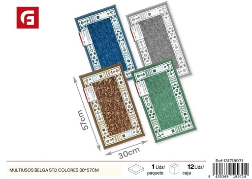[131718971] Multiusos Belga estándar surtido de colores 30x57 cm - Alfombra versátil para el hogar