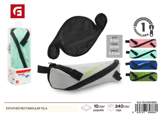 [154484886] Estuche rectangular de tela - Organización para útiles escolares