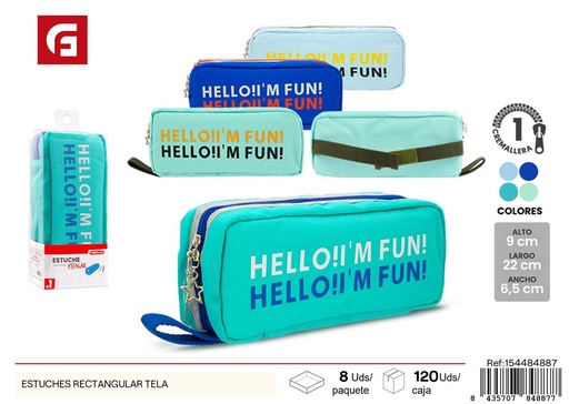 [154484887] Estuche rectangular de tela - Soluciones de organización para escuela