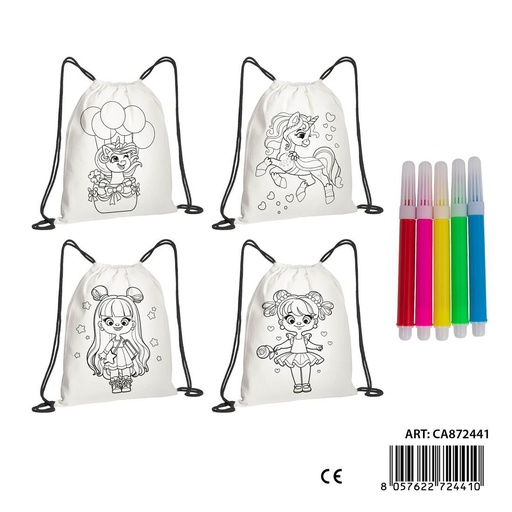 [0239595] Bolsa con cordón para pintar - Estuches, mochilas y bolsas deportivas