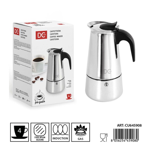 [0241974] Cafetera de acero inoxidable 4TZ - Accesorios de cocina y cafeteras