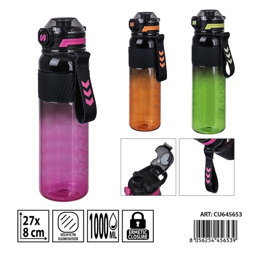 [0240904] Botella de agua 1000 ml 27X8 cm - Accesorios de cocina