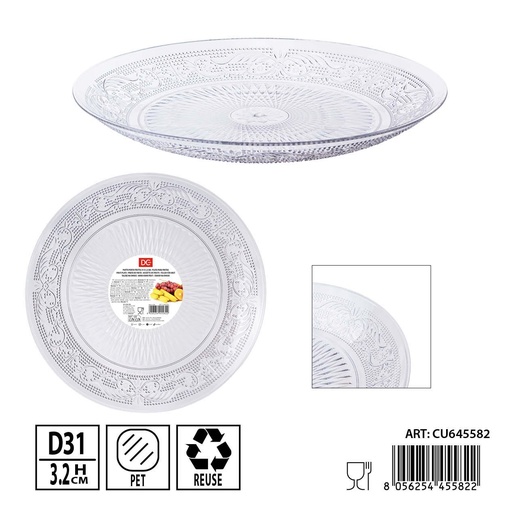 [0240256] Plato para frutas 31X3.2CM - Utensilios plásticos de cocina