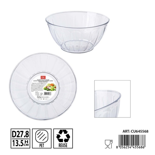 [0240242] Ensaladera de plástico 27.8x13.5 cm - Utensilios de cocina