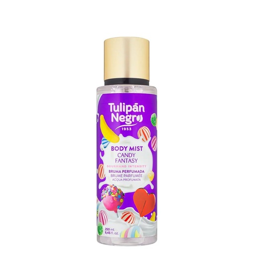 [8410751094609] Body Mist Tulipán Negro Candy Fantasy 250ml - Agua de colonia afrutada