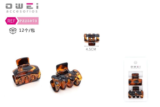 [8428947250739] Pack de 2 pinzas de 4.5 cm 12 unidades - Accesorios para el cabello
