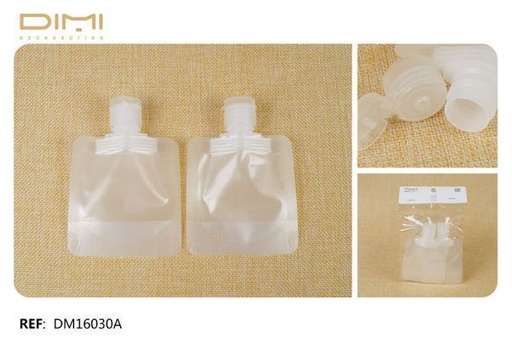 [8435693837596] Bolsa rellenable de viaje 35ml (12 u) - Envases prácticos para cosméticos