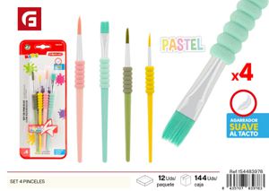 [154483978] Set de 4 pinceles - Material escolar