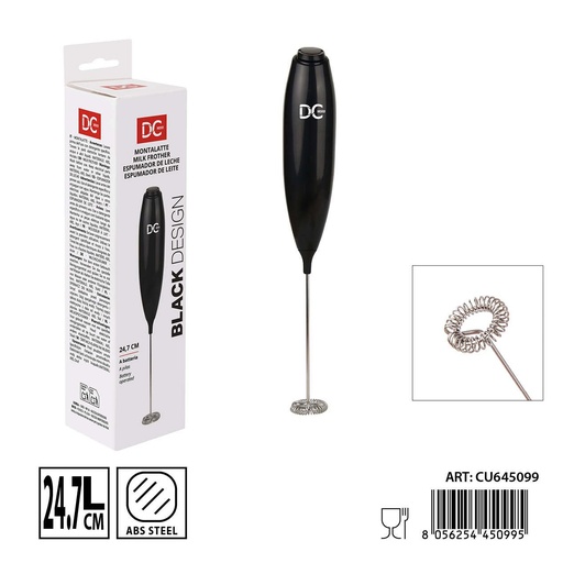 [0238472] Espumador de leche eléctrico de pilas 3.7x24.7cm - Utensilios de cocina y café