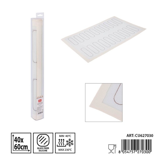 [0233989] Tapete de amasar 40x60 cm - Utensilios de mesa y accesorios de cocina