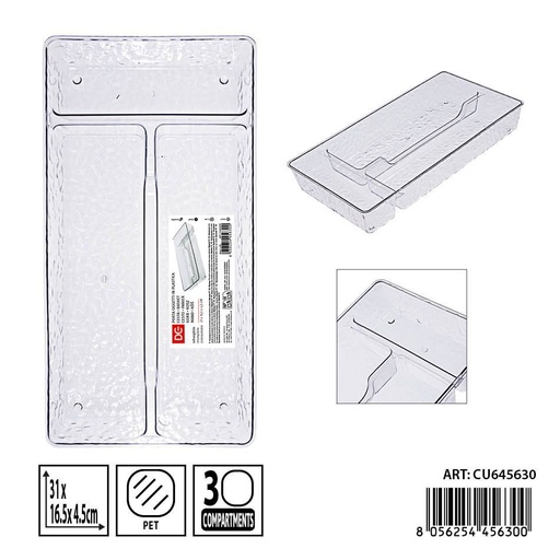 [0240525] Cesta multiuso de plástico 31x16.5x4.5 cm - Organización de cocina