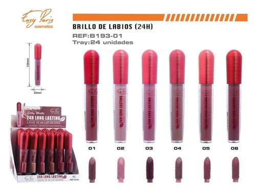 [B193-01] Labial líquido 24 horas de larga duración - Cosmetics y maquillaje