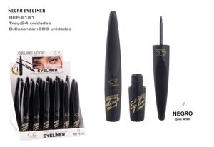 [E161-01] Eyeliner líquido negro 24 unidades - Cosmética y maquillaje