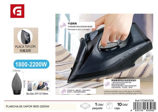 [170169306] Plancha de vapor 1800-2200W - Electrónica