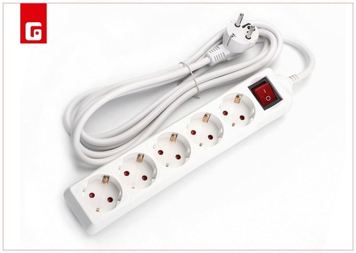 [171017719] Regleta de 5 enchufes 3G 1.5MM 1.5M - Suministros eléctricos y acceso a energía