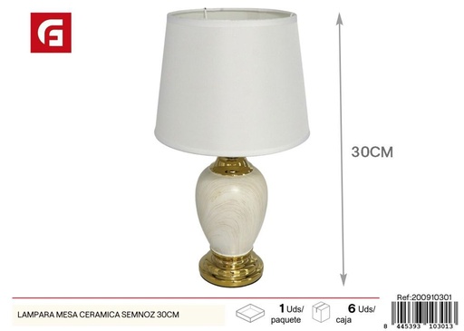 [200910301] Lámpara de mesa de cerámica Semnoz 30cm - Iluminación y decorativos