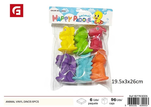 [187763005] Pack de 6 modelos de dinosaurios de vinilo - Juguetes educativos