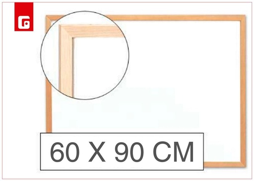[202204454] Pizarra blanca 60x90 cm - Tableros escolares y materiales de escritura