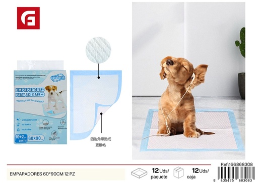 [166868308] Empapadores 60*90cm 12pzs - Artículos para mascotas