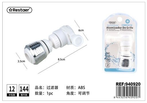 [940920] Atomizador de grifo 9x6.5x3.5 cm - Accesorios de baño y aireadores