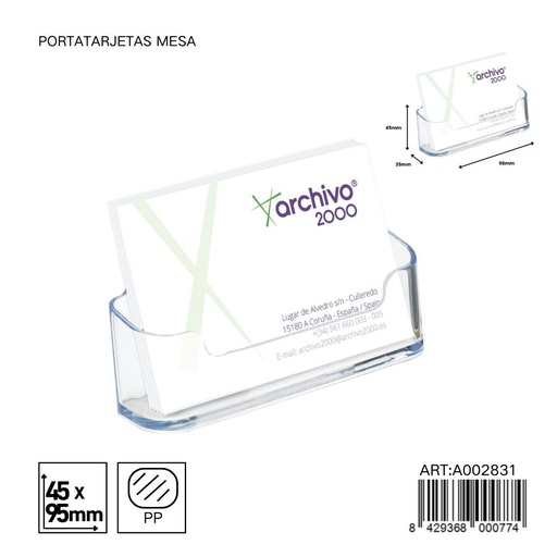 [A002831] Portatarjetas de mesa - Artículos de oficina y organizadores