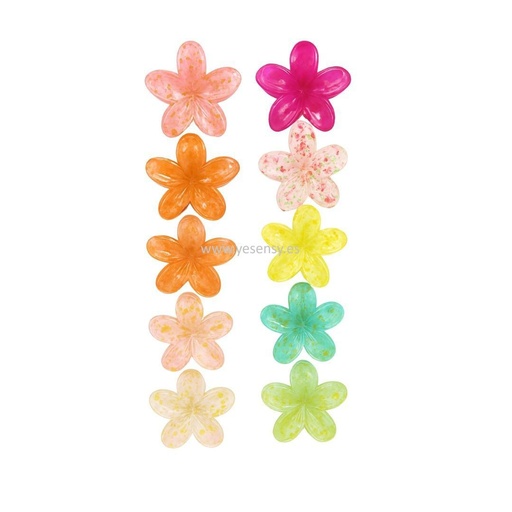 [FJ-003] Pinza de pelo flor 12 unidades - Accesorios para el cabello