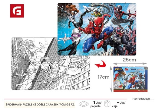 [161610831] Puzzle XS doble cara Spiderman 25x17 cm 35 piezas - Juguetes y rompecabezas