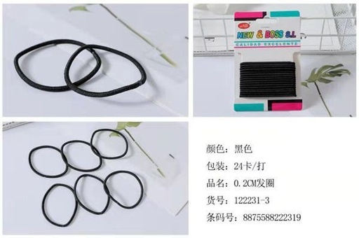 [8875588222319] Goma fina 24 unidades - Accesorios de cabello y peinado