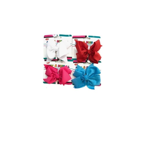 [88007237-1B] Pinza con lazo de 10.5 cm - Pack de 12 unidades para peinados creativos
