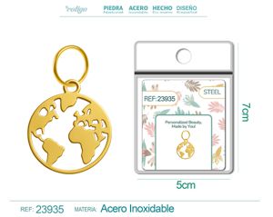 [23935] Charm de Acero Inoxidable color Dorado - Joyería de acero inoxidable y accesorios elegantes
