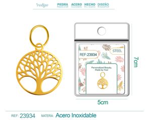 [23934] Charm de Acero Inoxidable color Dorado - Joyería de acero inoxidable y accesorios elegantes